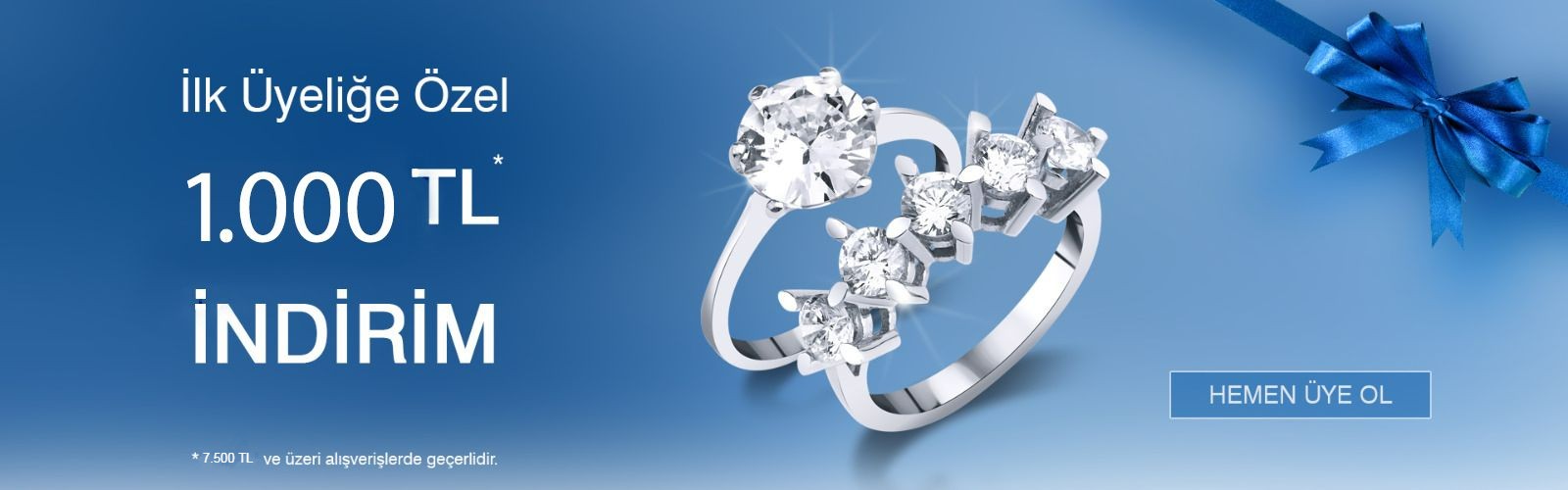 7.500 TL Alışverişlerde 1.000 tl indirim