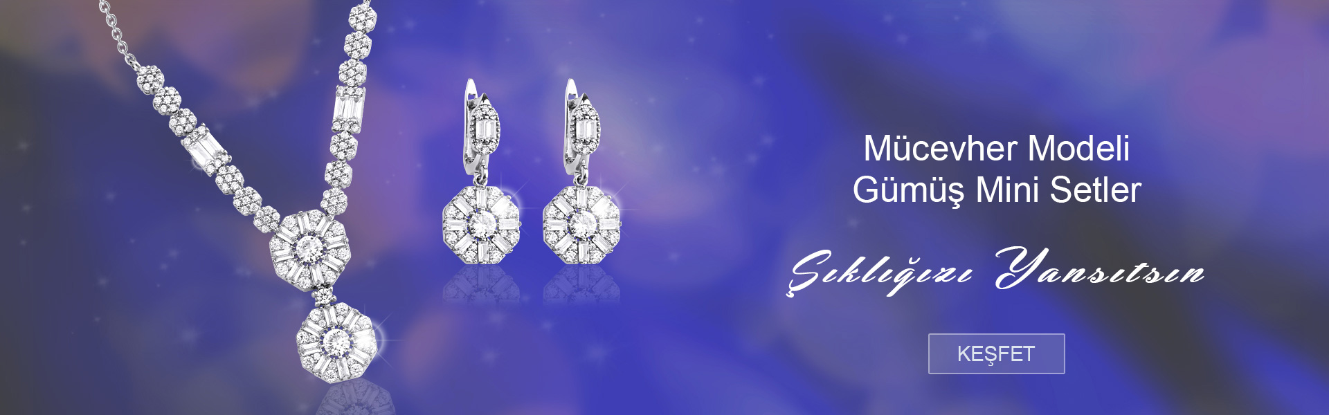 Mücevher Modeli Gümüş Mini Setler