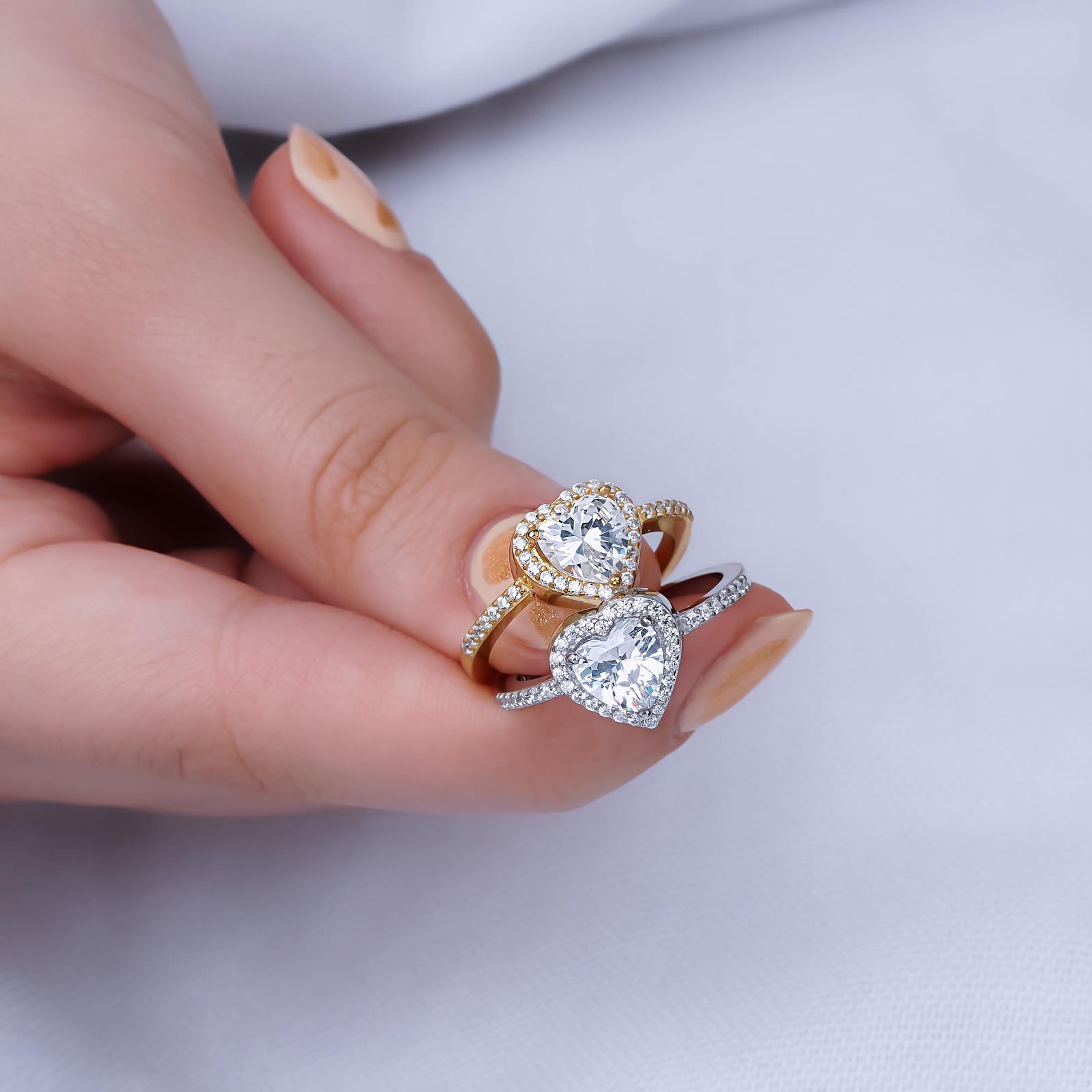 Kalpli Gümüş tektaş modeli yüzük Eylül Alyans