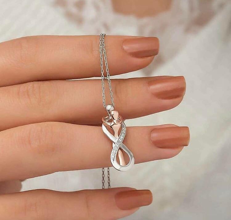 Gümüş Sonsuzluk Kolyesi Eylül Alyans