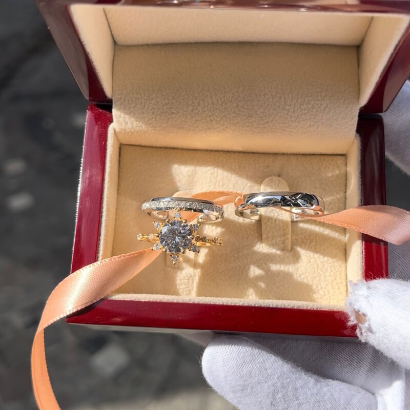 Sade alyans söz yüzüğü modeli