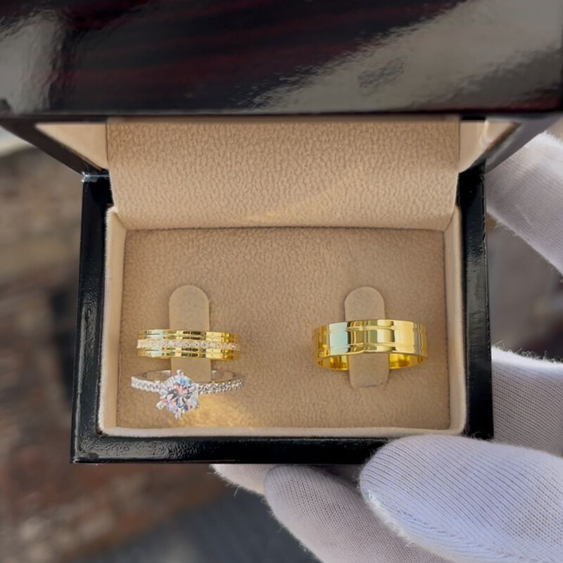 14 ayar altın kaplama söz yüzüğü