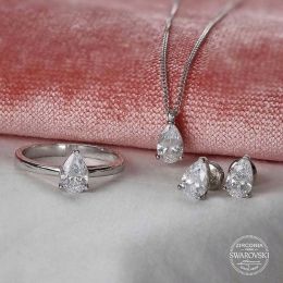 Damla Modeli Gümüş Set 